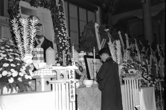 五島慶太葬儀(築地西本願寺)(1959年8月)