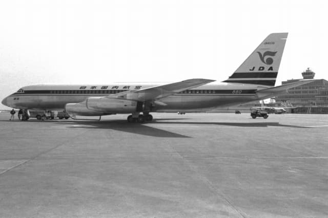 日本国内航空 札幌乗入れ一番機銀座号(1965年3月)
