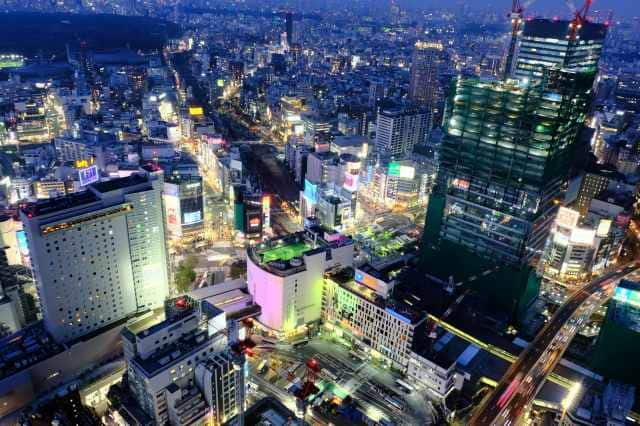 建設中の渋谷スクランブルスクエア