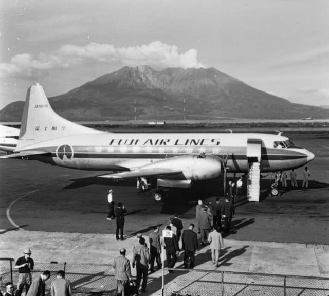 富士航空 コンベア240(鹿児島空港)