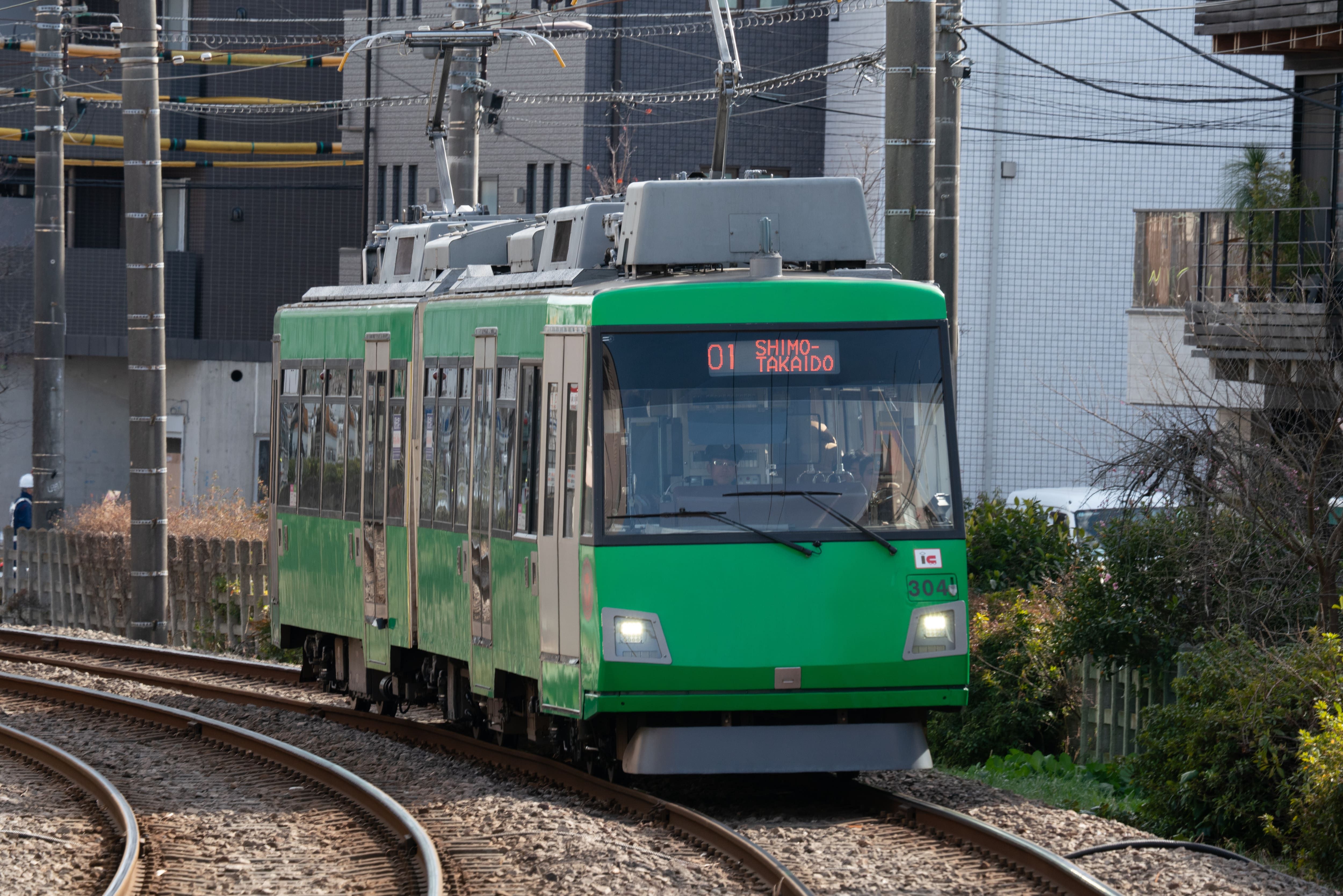 世田谷線300系(アップルグリーン)