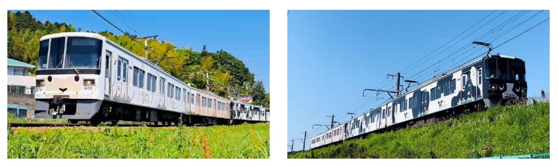 うしひつじ電車画像