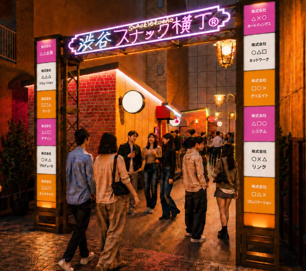 渋谷スナック横丁　入口イメージパース