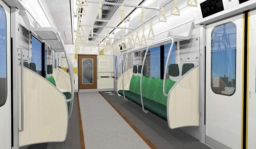 NULL 6ドア車両から置き換える4ドア車両の客室内イメージ