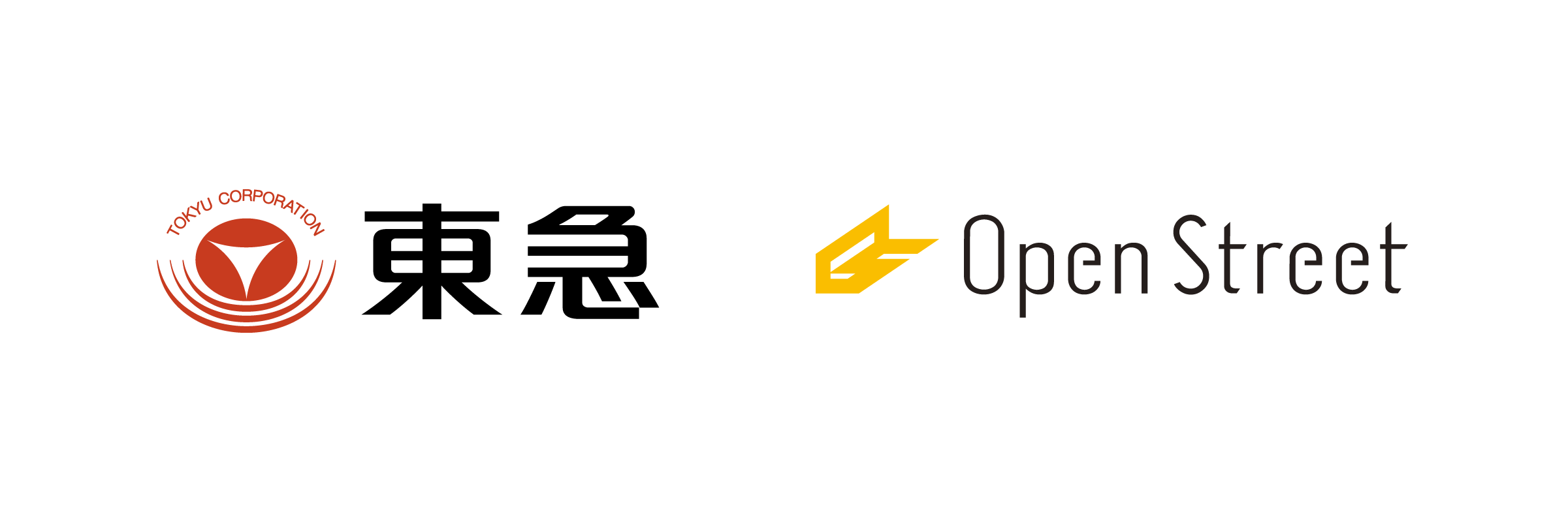 東急とOpenStreetの社名ロゴ