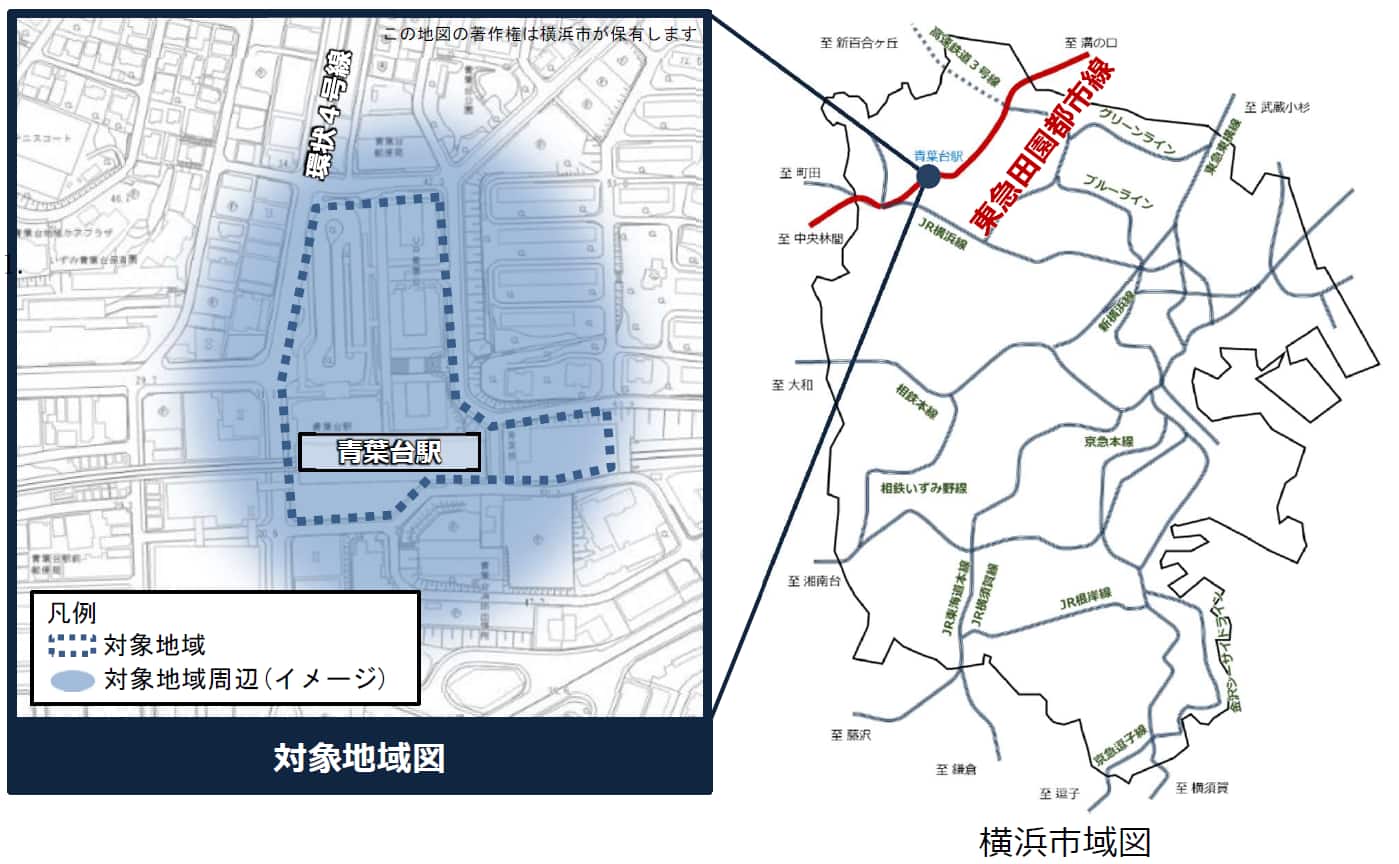 対象地域の地図