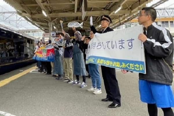 焼津市民皆さまのお出迎え