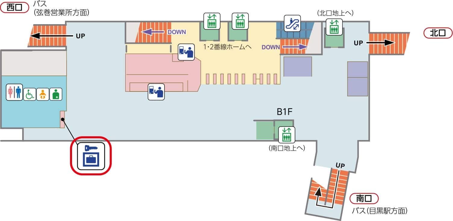 桜新町駅コインロッカーのご案内