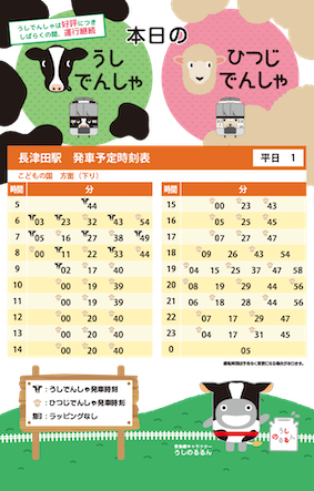 本日の発車時刻表