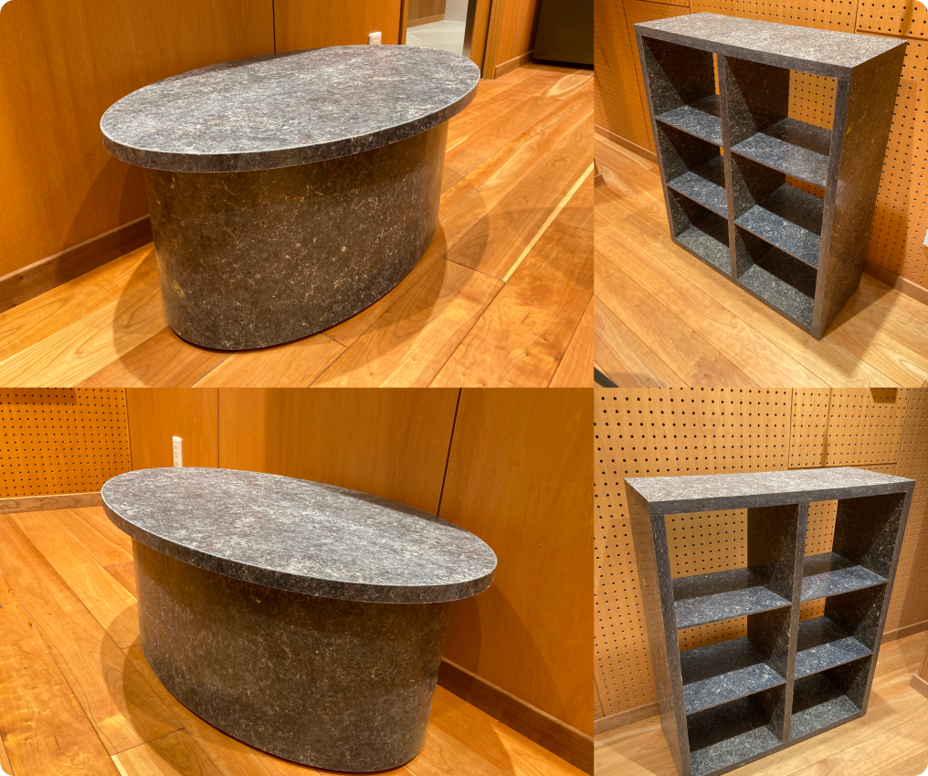 什器備品を作製する実証実験の写真