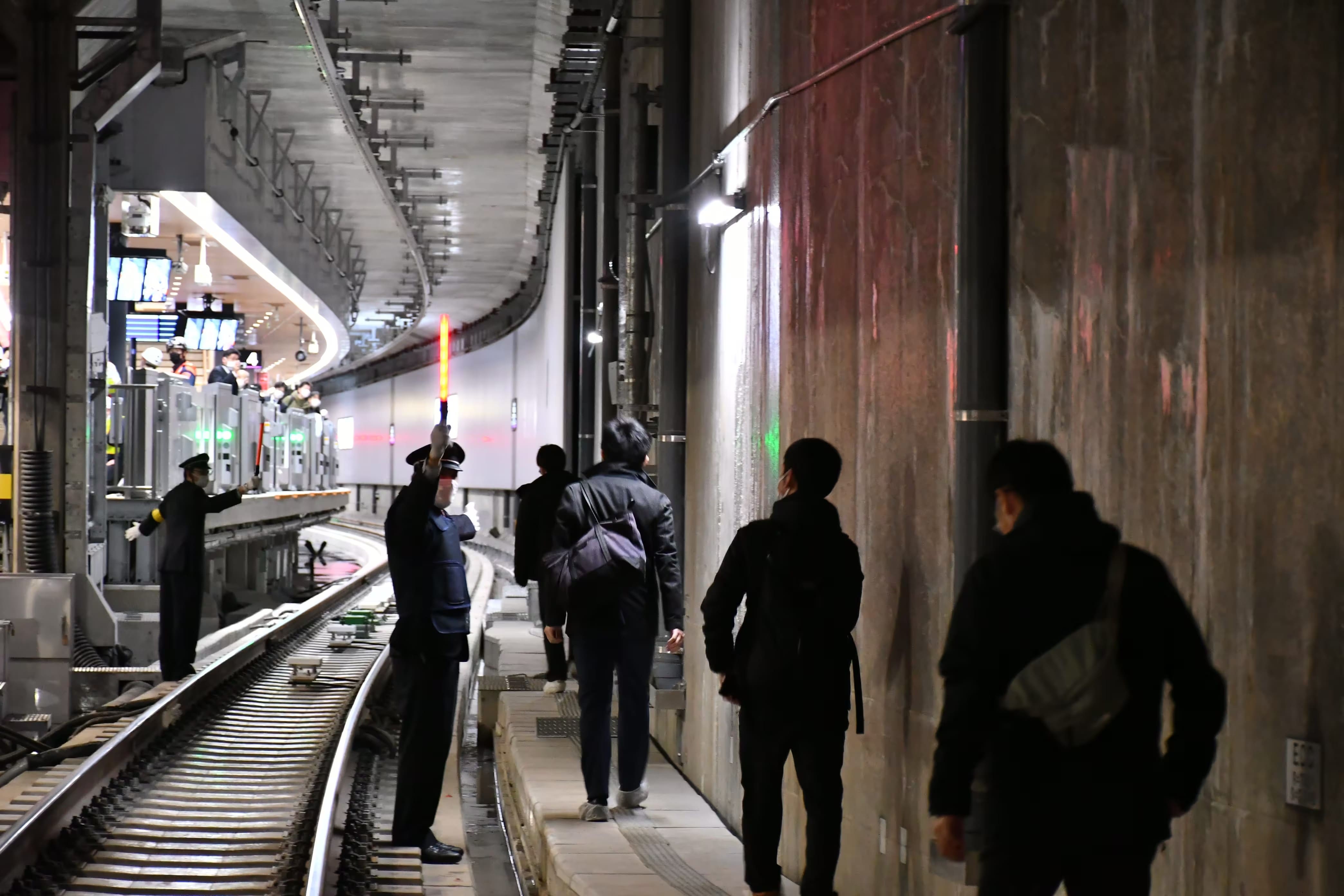 写真：新横浜駅で初の災害対応訓練