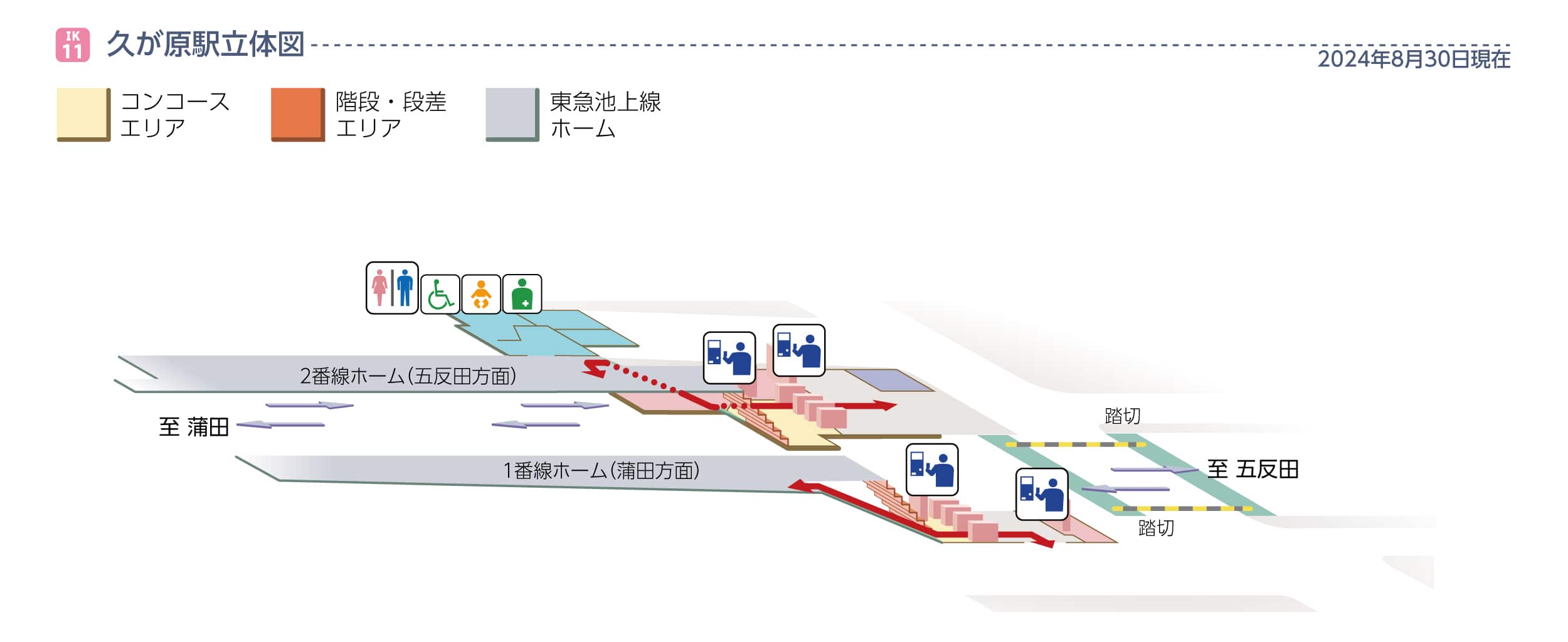 久が原駅立体図