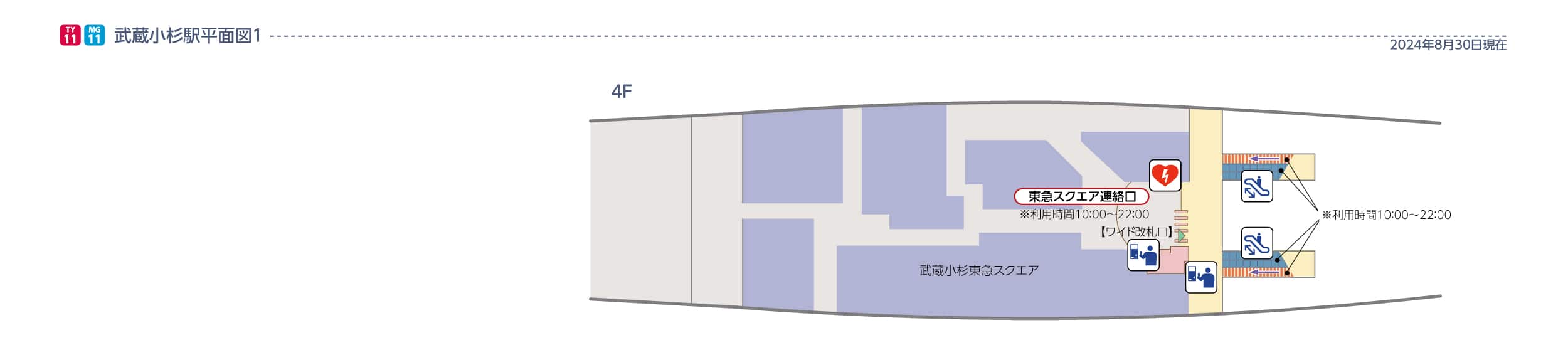 武蔵小杉平面図 1F