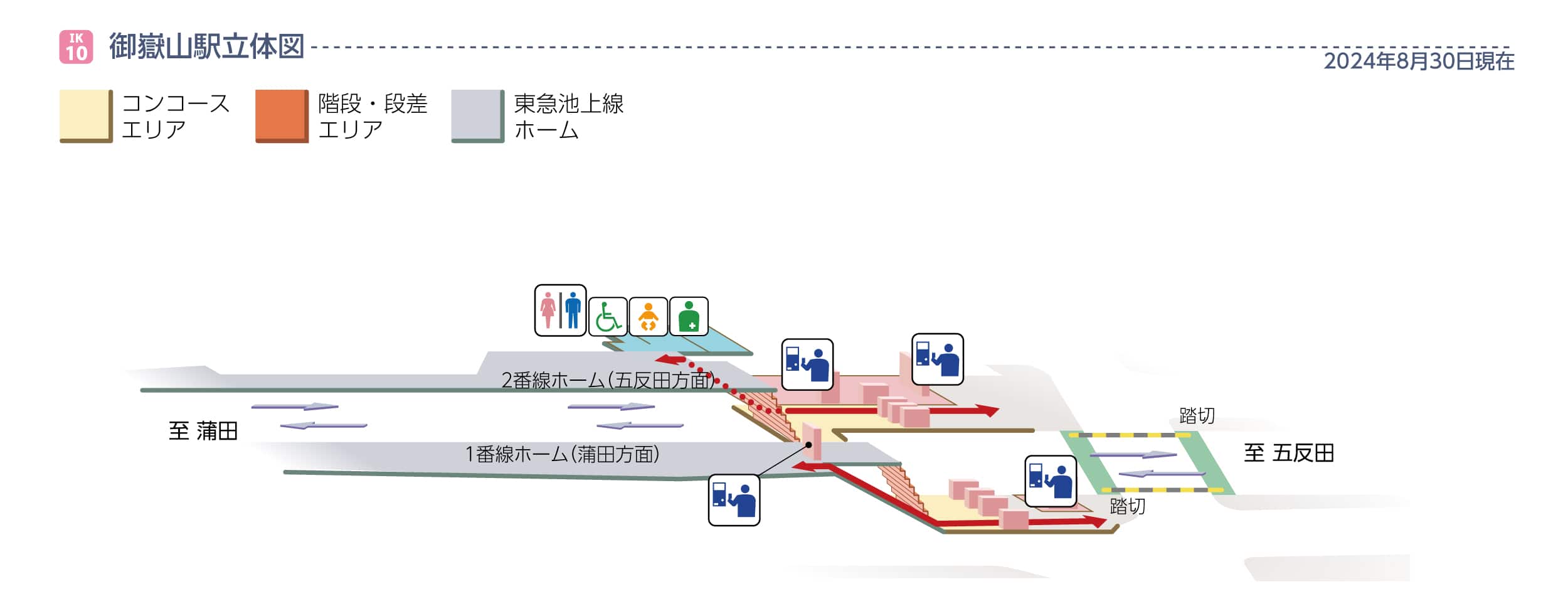 御嶽山駅立体図