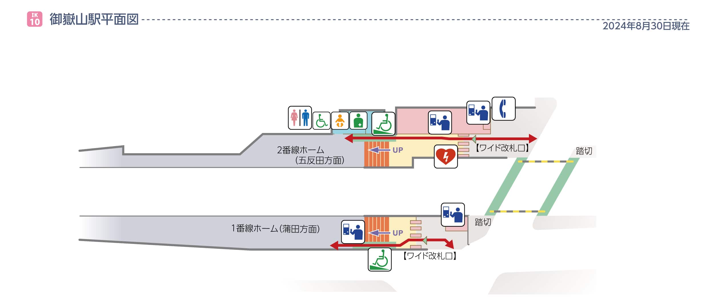 御嶽山駅平面図