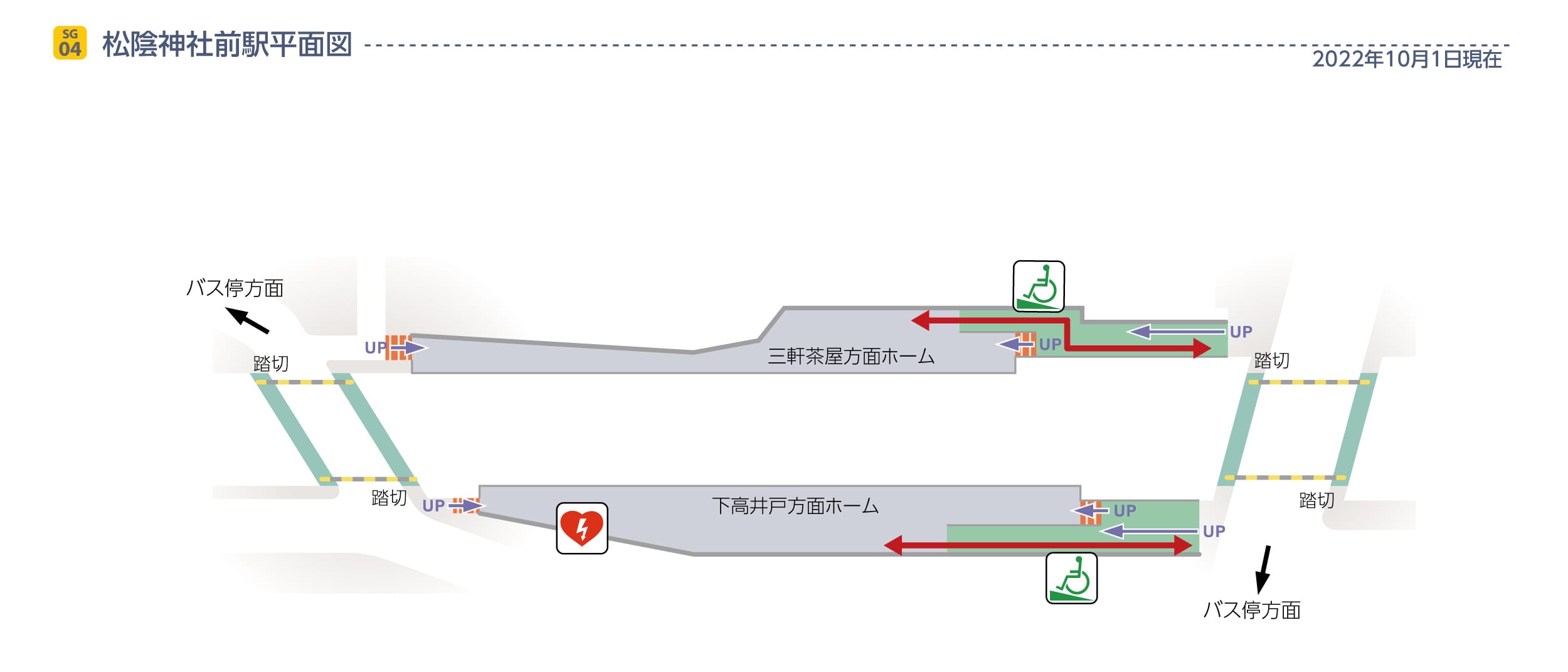 松陰神社前平面図