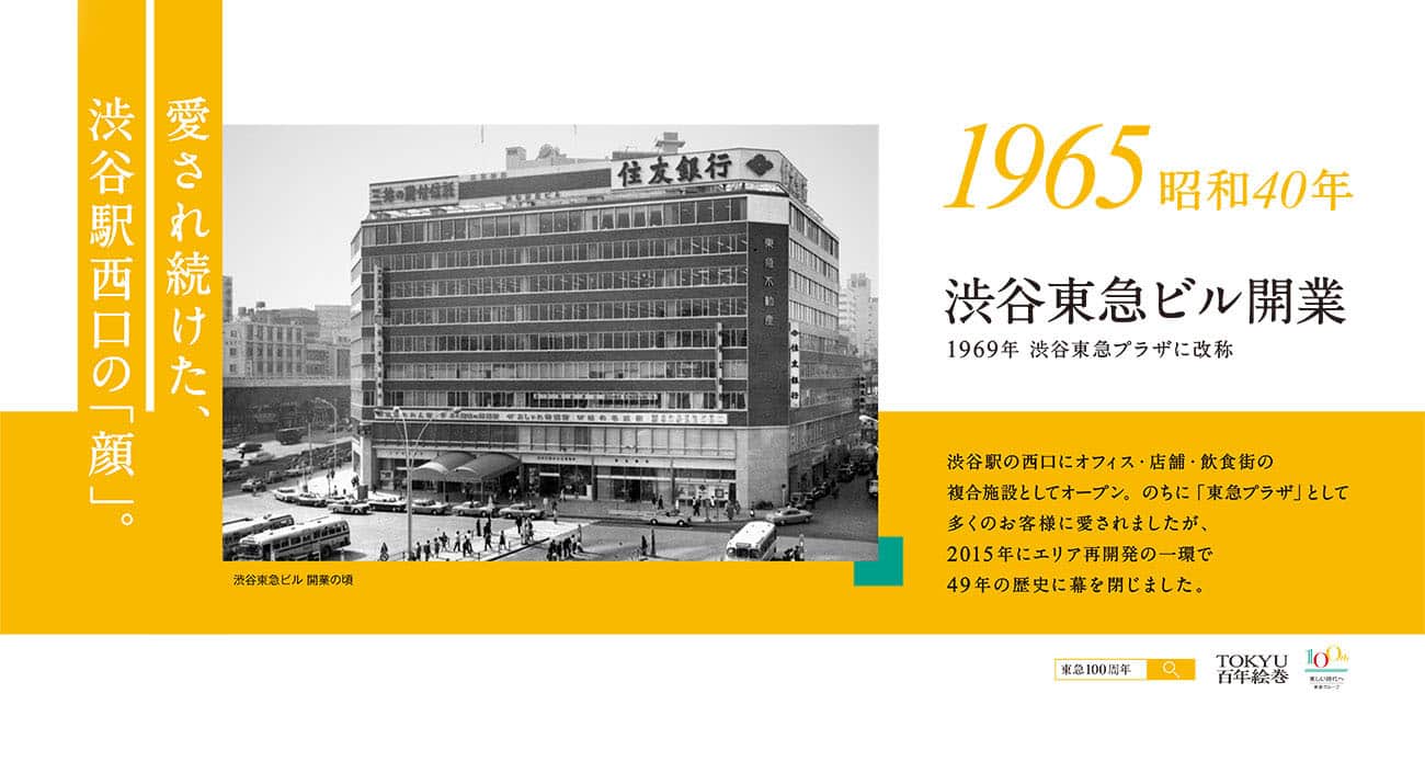 渋谷東急ビル開業 1969年 渋谷東急プラザに改称